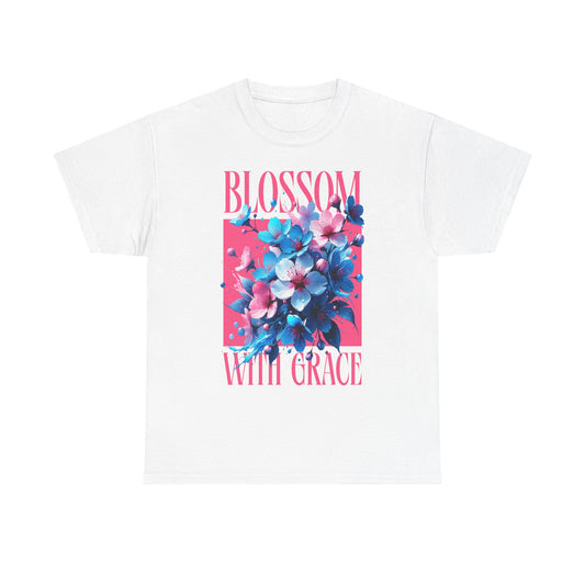 Blossom With Grace Unisex Heavy Cotton Tee