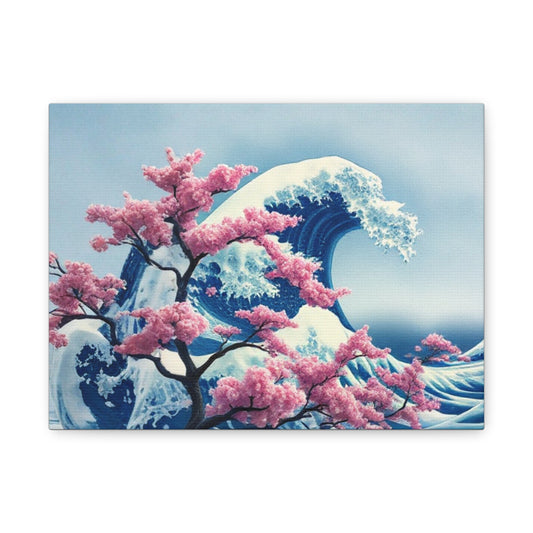 Cherry Blossom Great Wave Matte Canvas