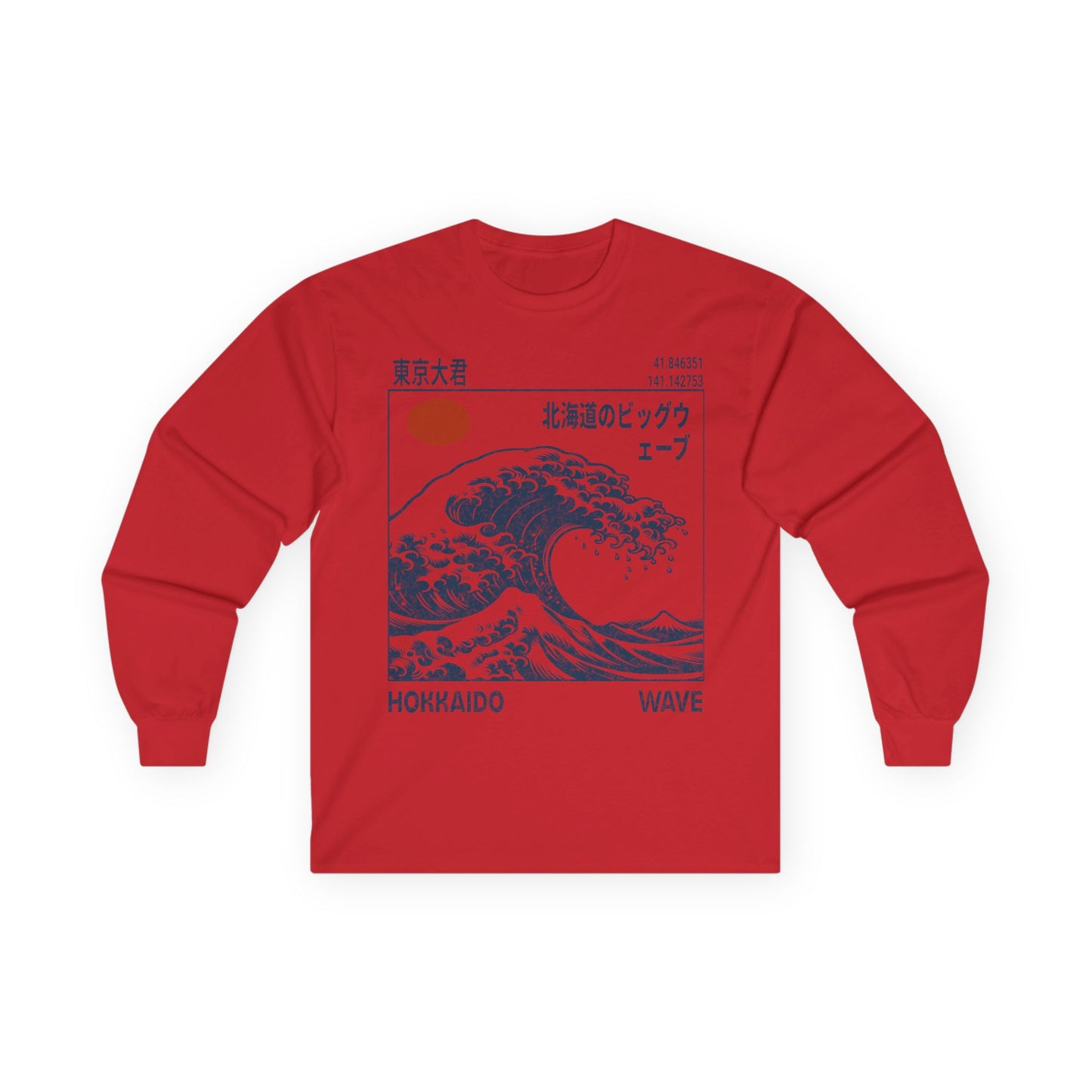 Hokkaido Wave Unisex Ultra Cotton Long Sleeve Tee