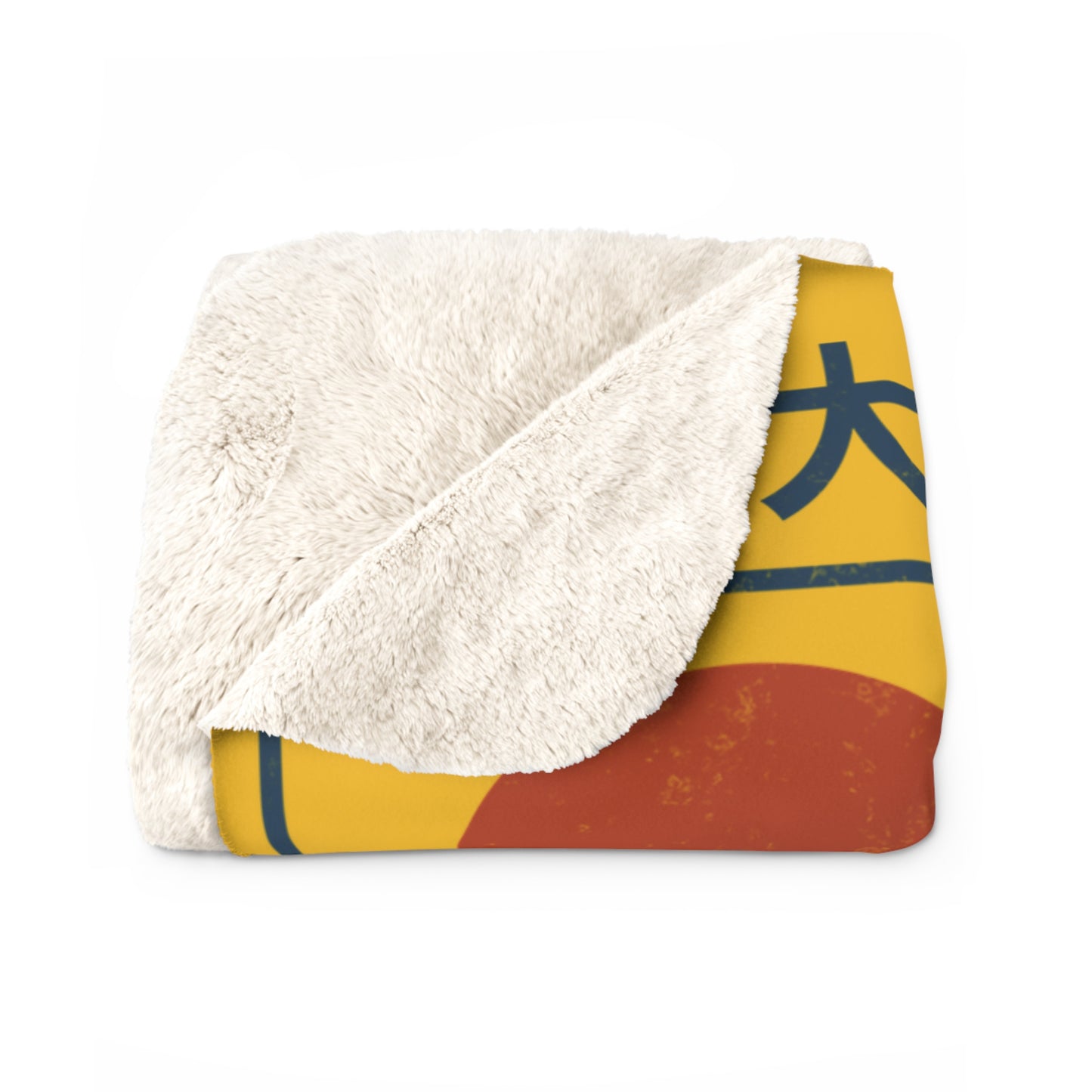 Hokkaido Wave Sherpa Fleece Blanket