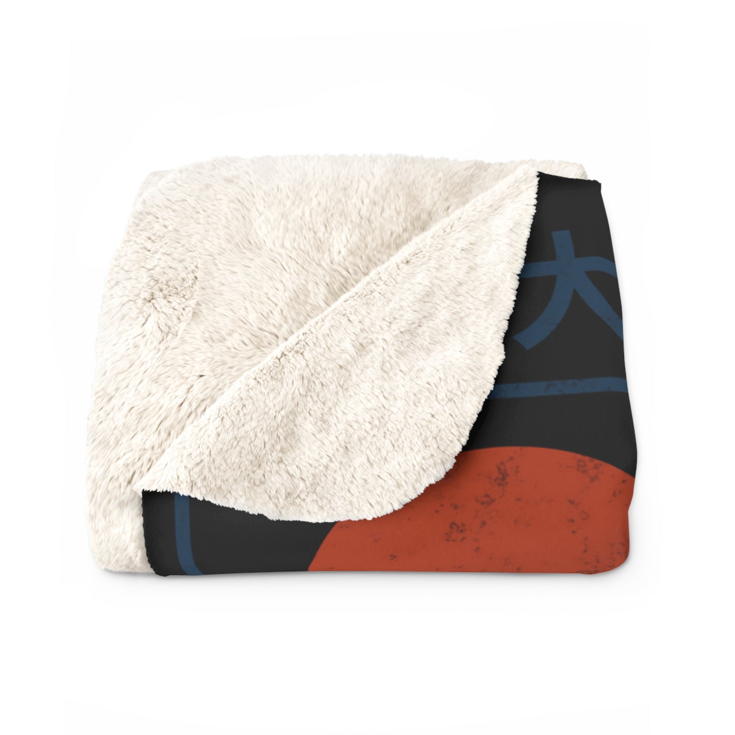 Hokkaido Wave Sherpa Fleece Blanket