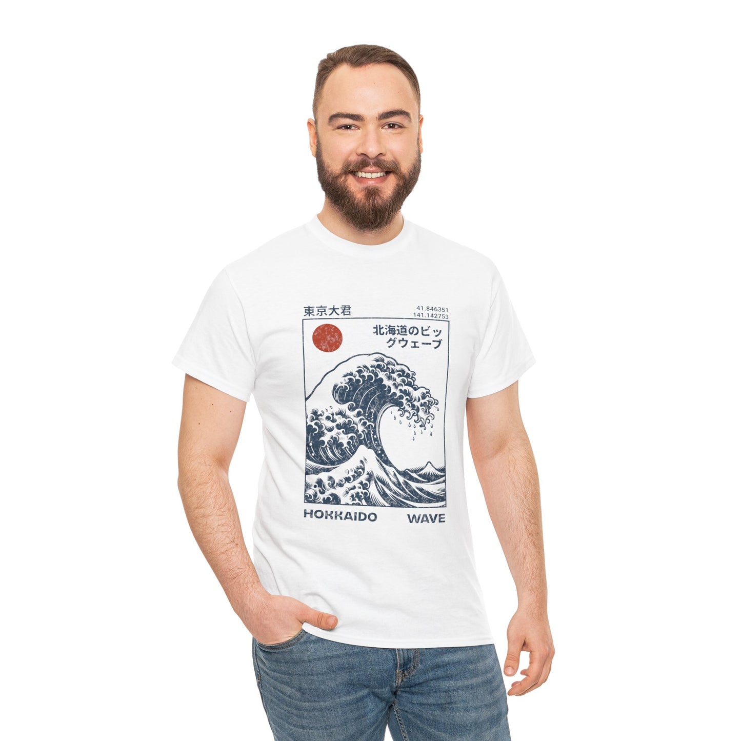 Hokkaido Wave Unisex Heavy Cotton Tee