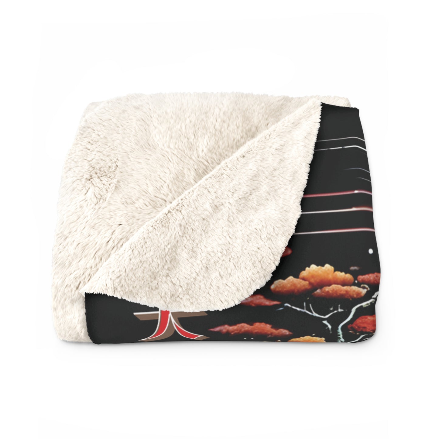 Zen Garden Sherpa Fleece Blanket