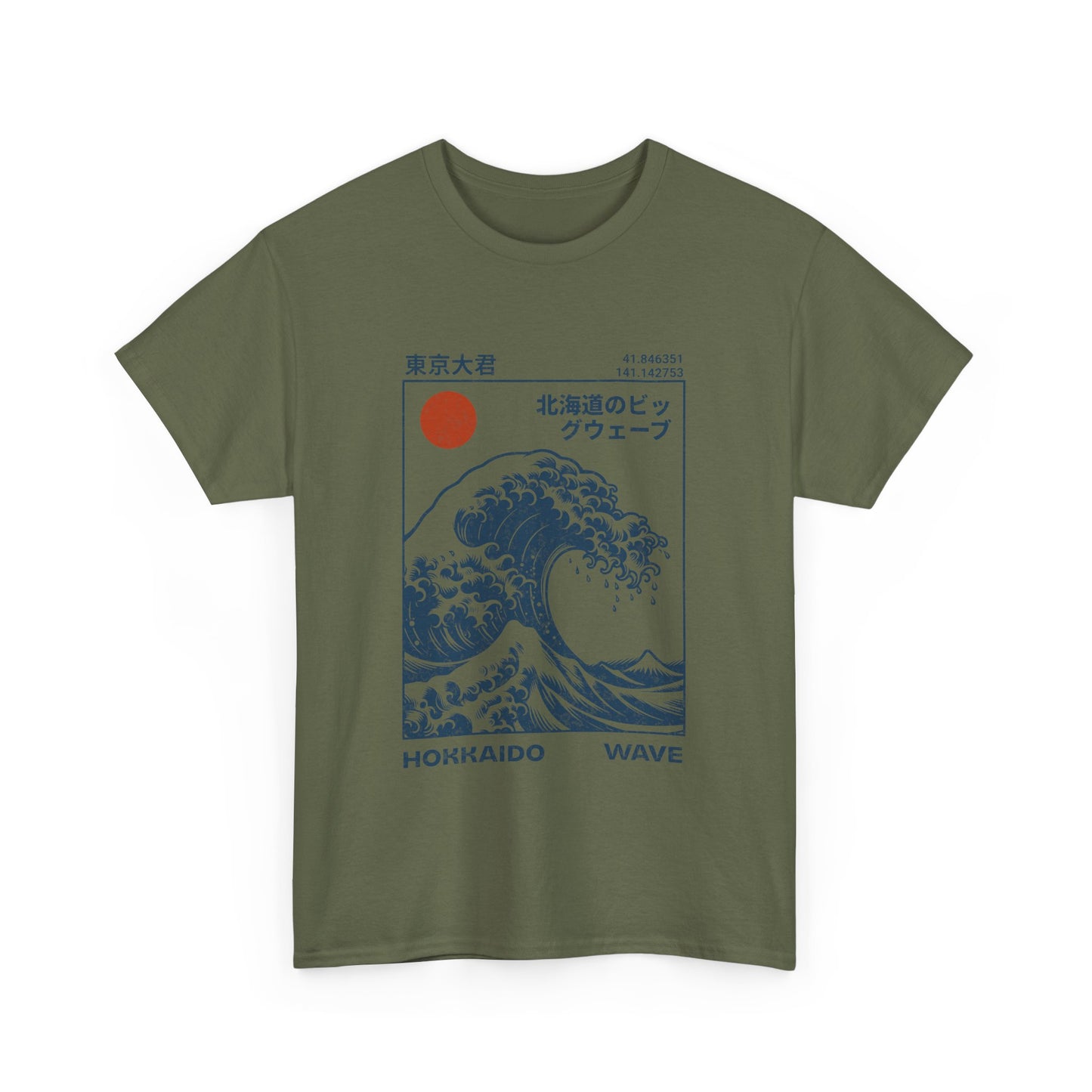 Hokkaido Wave Unisex Heavy Cotton Tee